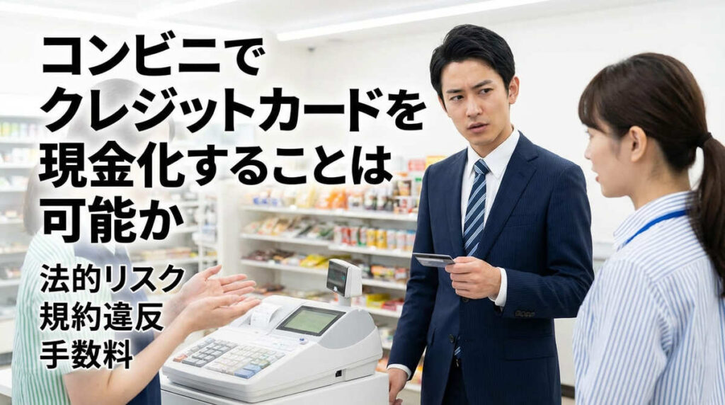 コンビニでクレジットカードを現金化することは可能